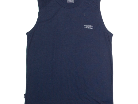 UMBRO Mens Vest Blue Sleeveless M Hot on Sale