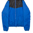 NIKE Mens Jacket Blue Hooded Colourblock M Online now