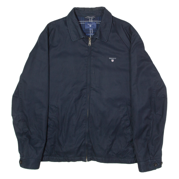 GANT Windcheater Mens Lined Jacket Blue Twill XL Online Sale