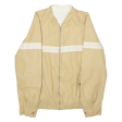 Mens Track Jacket Beige 80s Striped S For Cheap