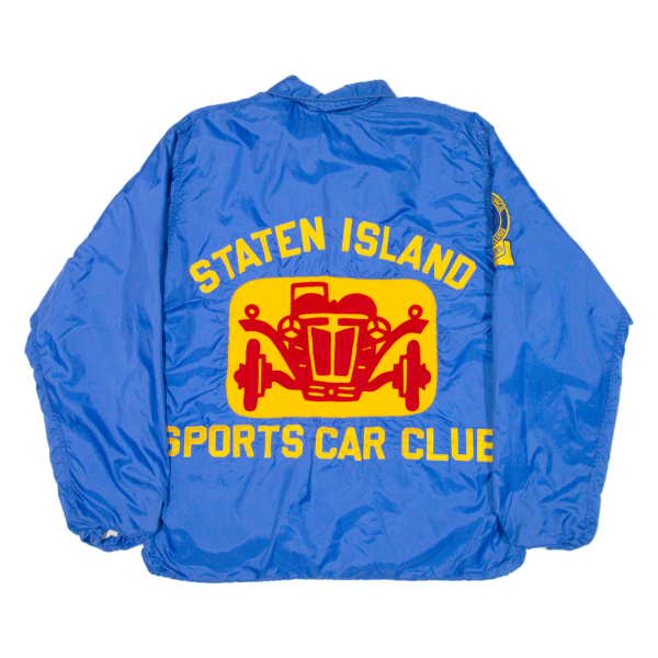 EMPIRE Staten Island Sports Car Club Mens Coach Jacket Blue Nylon 90s USA M Online