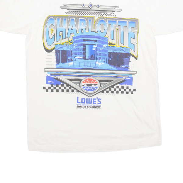 SPEEDWAY MOTORSPORTS Charlotte Lowe s Mens T-Shirt White L For Discount