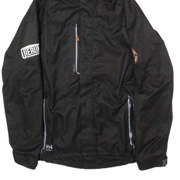 HELLY HANSEN Mens Jacket Black Hooded L Fashion