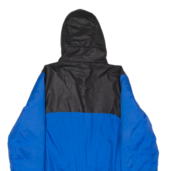 NIKE Mens Jacket Blue Hooded Colourblock M Online now