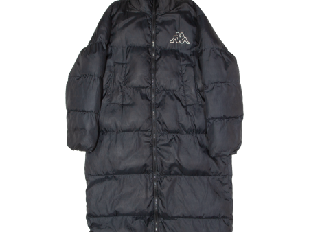 KAPPA Mens Puffer Coat Black S Online Sale