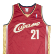 REEBOK Cleveland Cavaliers Mens Jersey Red Sleeveless USA V-Neck L For Cheap