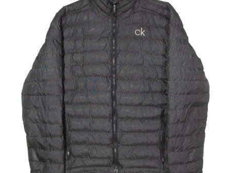 CALVIN KLEIN Golf Mens Puffer Jacket Black L Online Hot Sale