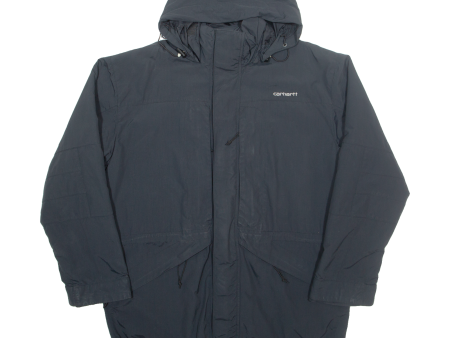 CARHARTT Mens Coat Black Hooded XL For Sale