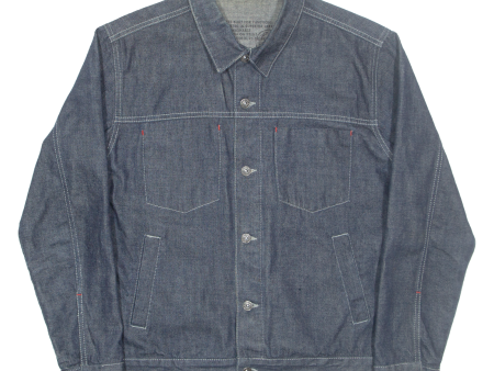 RIVER ISLAND Mens Denim Jacket Blue S Online Hot Sale