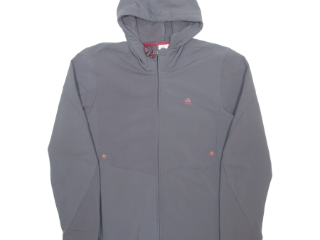 ADIDAS Mens Jacket Grey Hooded M Online Sale