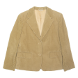 MAX MARA Womens Blazer Jacket Beige UK 14 Discount