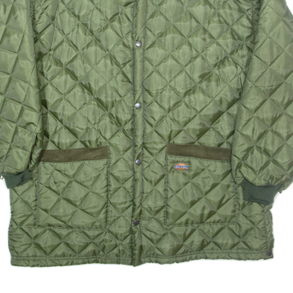 DICKIES Mens Quilted Coat Green XL Supply